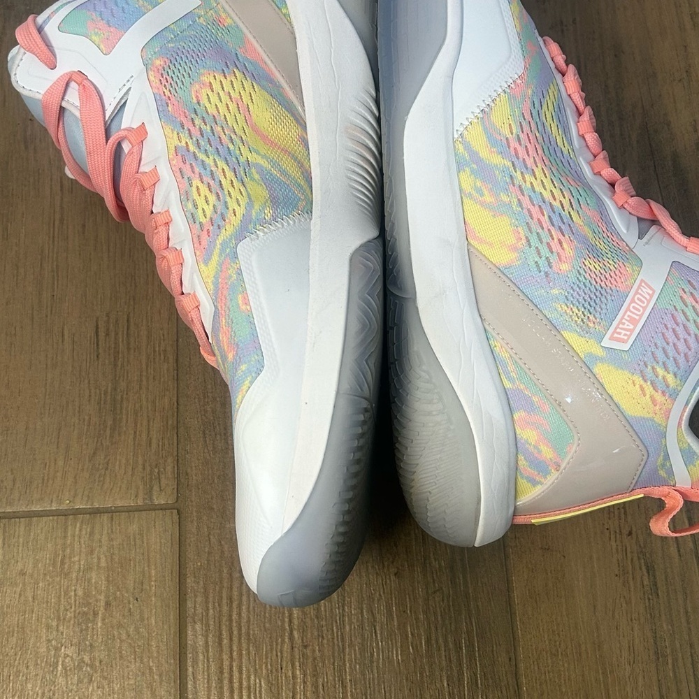 Vibrant Pink and Yellow Athletic Shoes with Chunky Silhouette